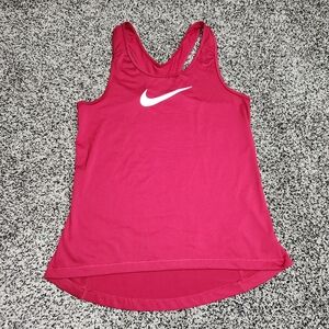 nike dri fit racerback tank top Red, Cranberry Women Size M, Lightweight, Swoosh